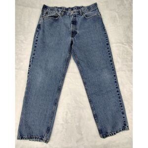 Levi's 550 Jeans Size 38x30 (act 36x28) Relaxed Fit Blue Denim Wide‎ Leg Y2K